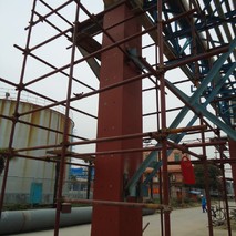 化工廠柱粘鋼加固工程
